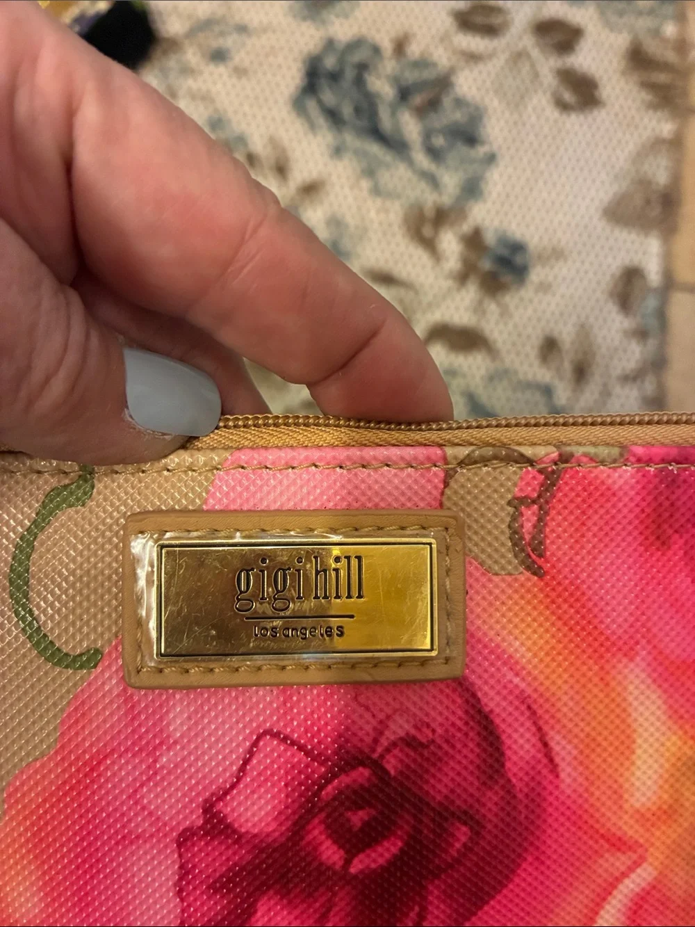 Floral‎ Wristlet Clutch in Pink Rose Print